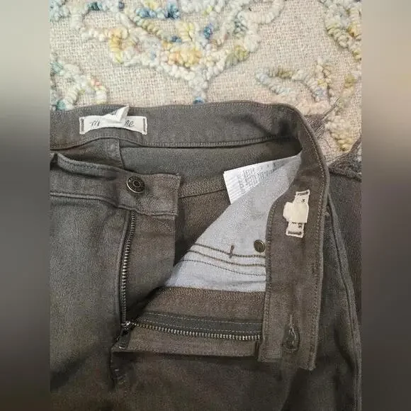 Madewell Kick Out Crop Jeans in Driftwood Brown - Picture 5 of 9